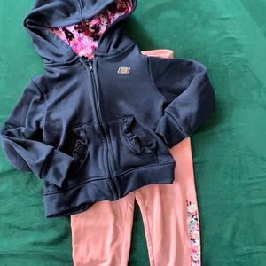 Sketchers Matching Legging and Zip Up Set